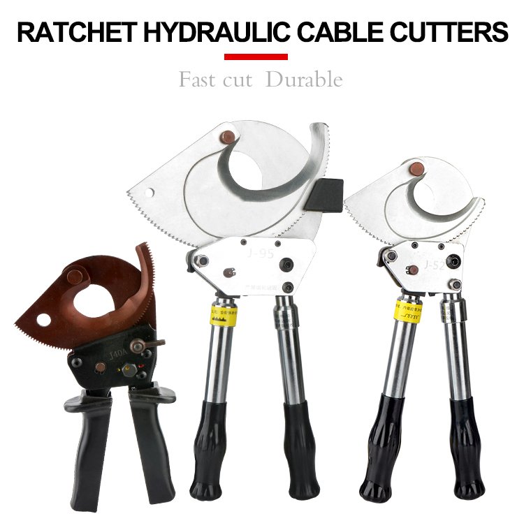 Power armoured steel cable cutter hydraulic manual tool - Hydraulic lifting  system